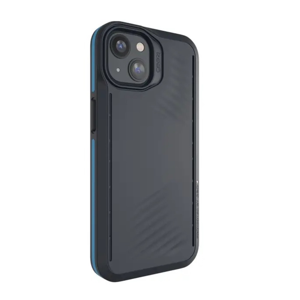 Gear4 Vancouver Snap Apple iPhone 13 Case - Black/Blue, 13ft Drop Protection